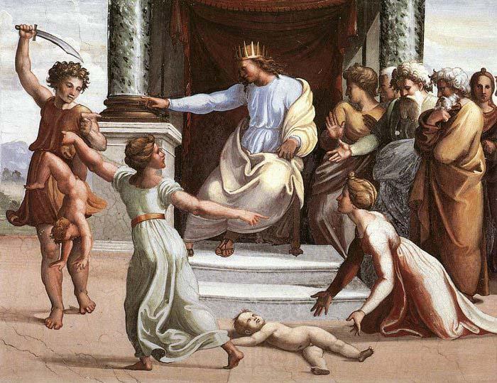 RAFFAELLO Sanzio The Judgment of Solomon Norge oil painting art